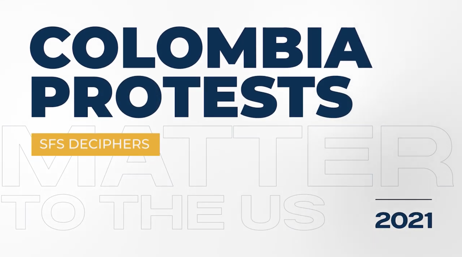 Who is behind violence in the Colombia protests?